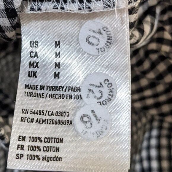 American eagle | ruffle gingham crop tank top - Picture 7 of 8